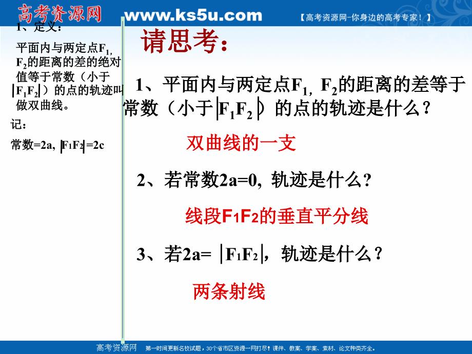 2018年优课系列高中数学人教b版选修2-1 2.3.1 双曲线的标准方程 课件（15张） _第4页