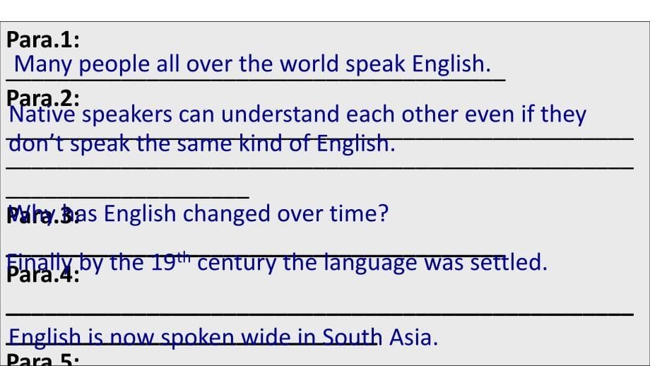 2017-2018学年高一英语人教版必修1课件：unit 2 english around the world period 2_第5页