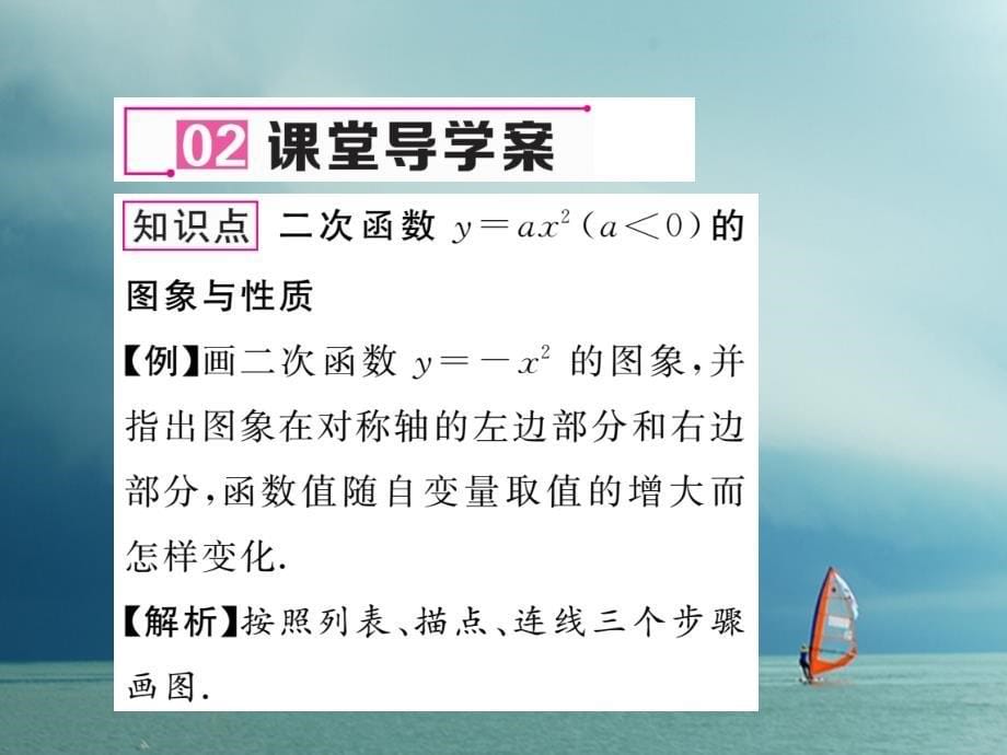 九年级数学下册 第1章 二次函数 1_2 二次函数的图象与性质第2课时作业课件 （新版）湘教版_第5页