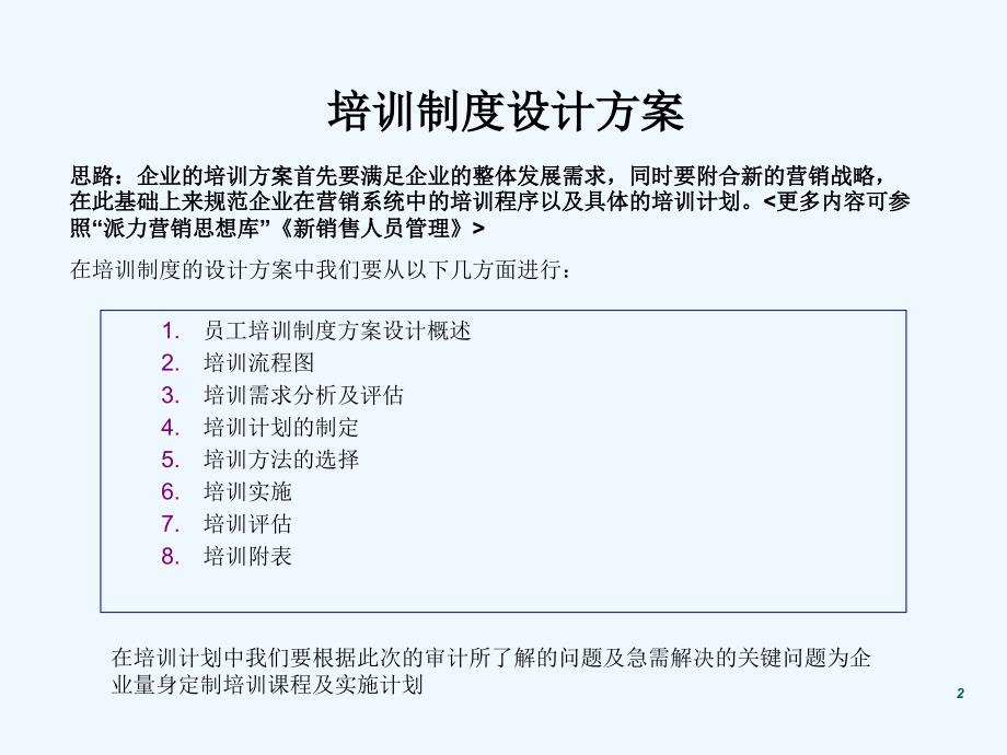 员工培训制度设计方桉模板_第2页