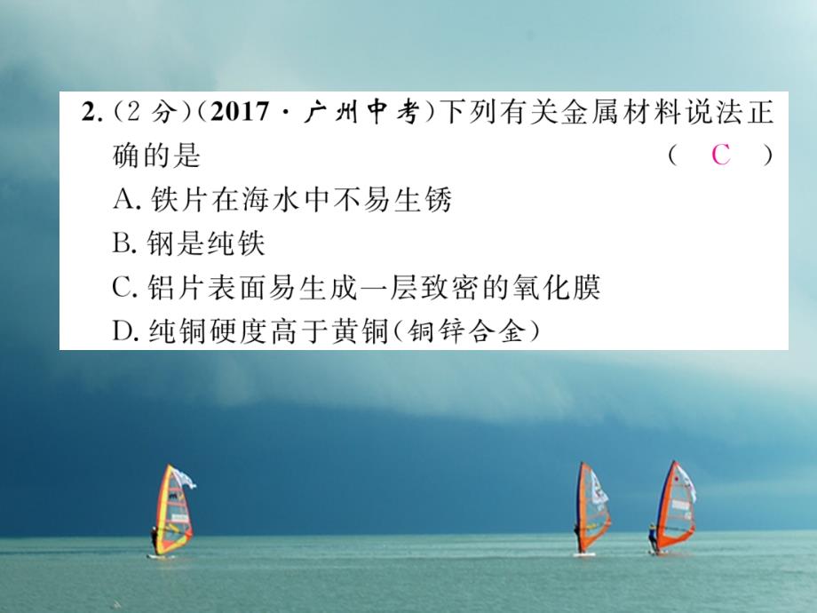 九年级化学下册 双休作业（二）作业课件 （新版）新人教版_第3页