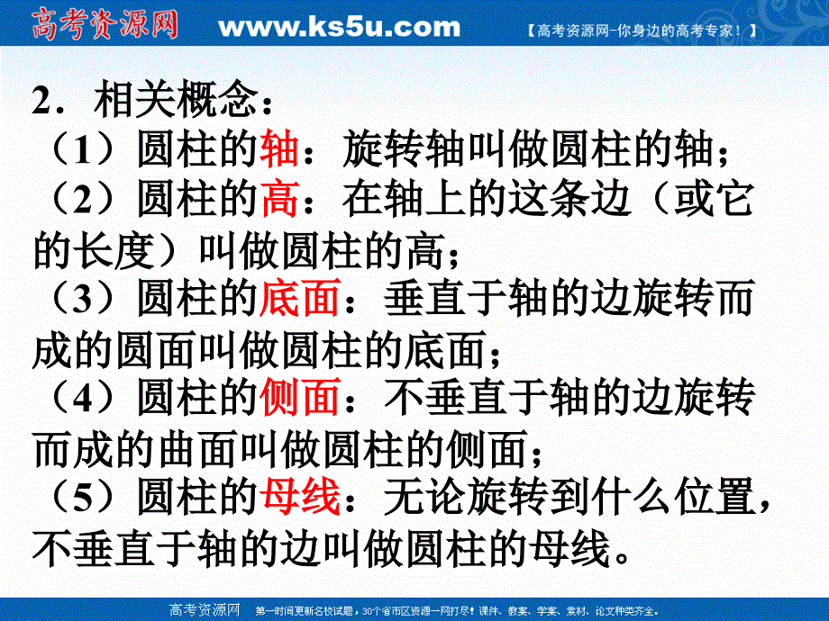 2018年优课系列高中数学苏教版必修二 1.1.2 圆柱、圆锥、圆台和球 课件（26张） _第4页