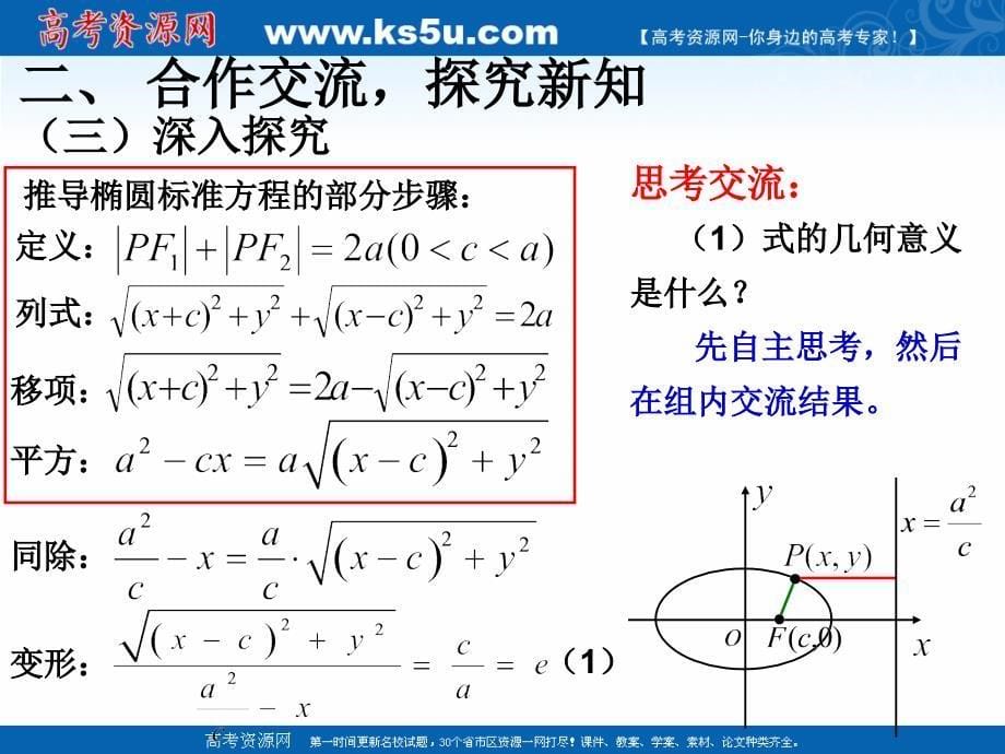 2018年优课系列高中数学北师大版选修2-1 3.4.2圆锥曲线的共同特征 课件（15张） _第5页