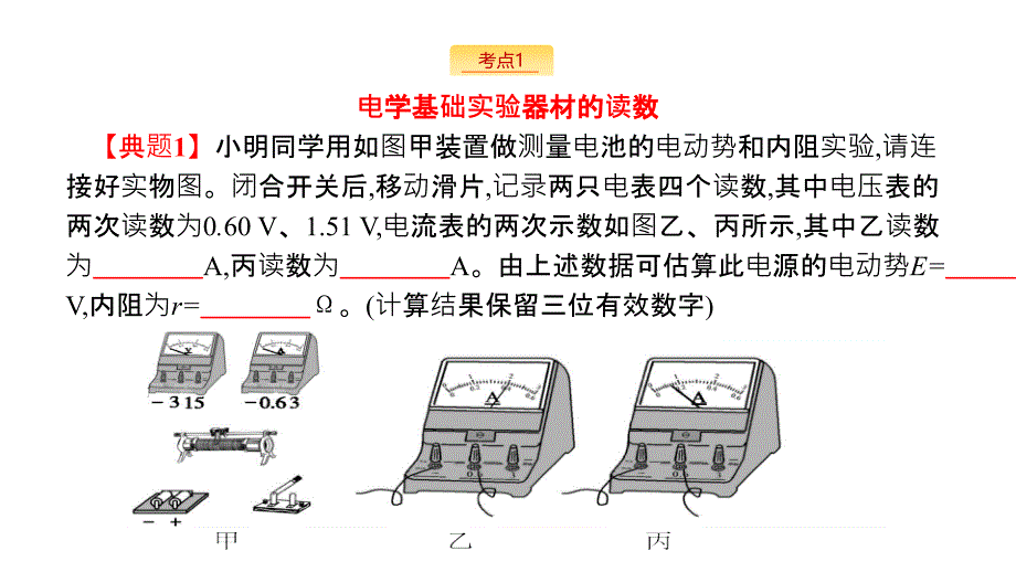 2019届高三物理浙江二轮选考复习课件：专题六　实验 第21讲　电学实验  （共14张ppt）.pptx_第2页