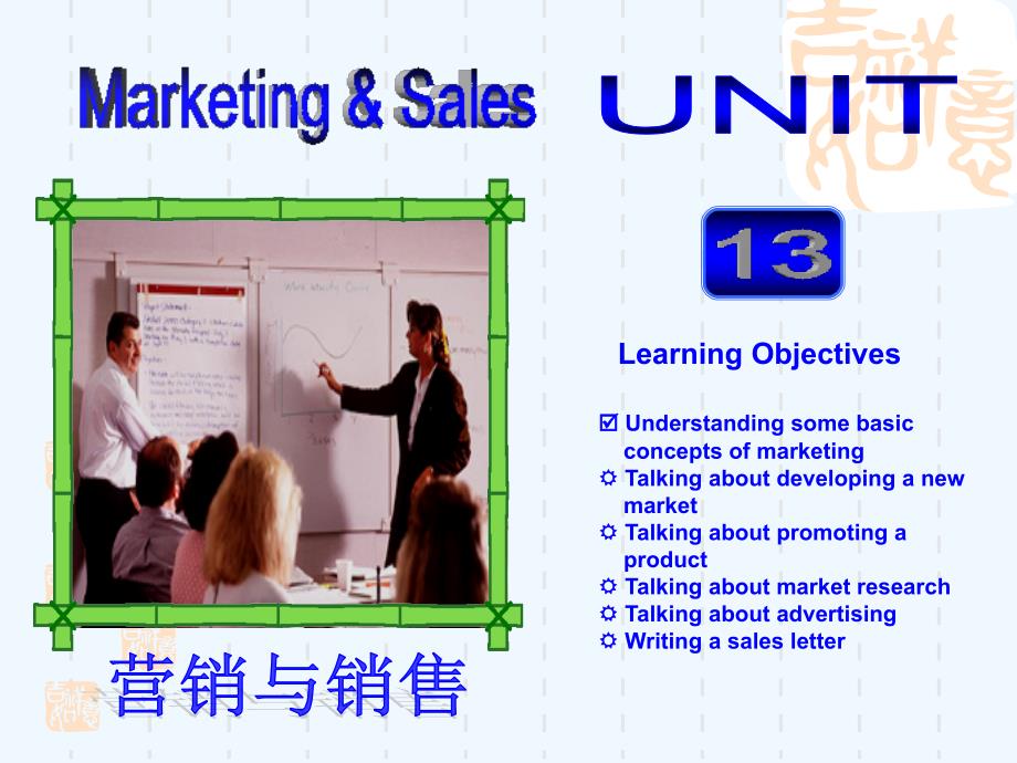 商务英语课程课件unit13+marketing+&amp;+sales_第1页