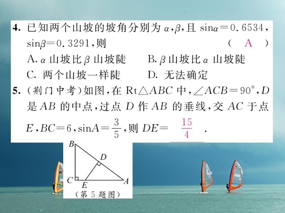 中考重热点突破作业课件 （新版）北师大版_第5页