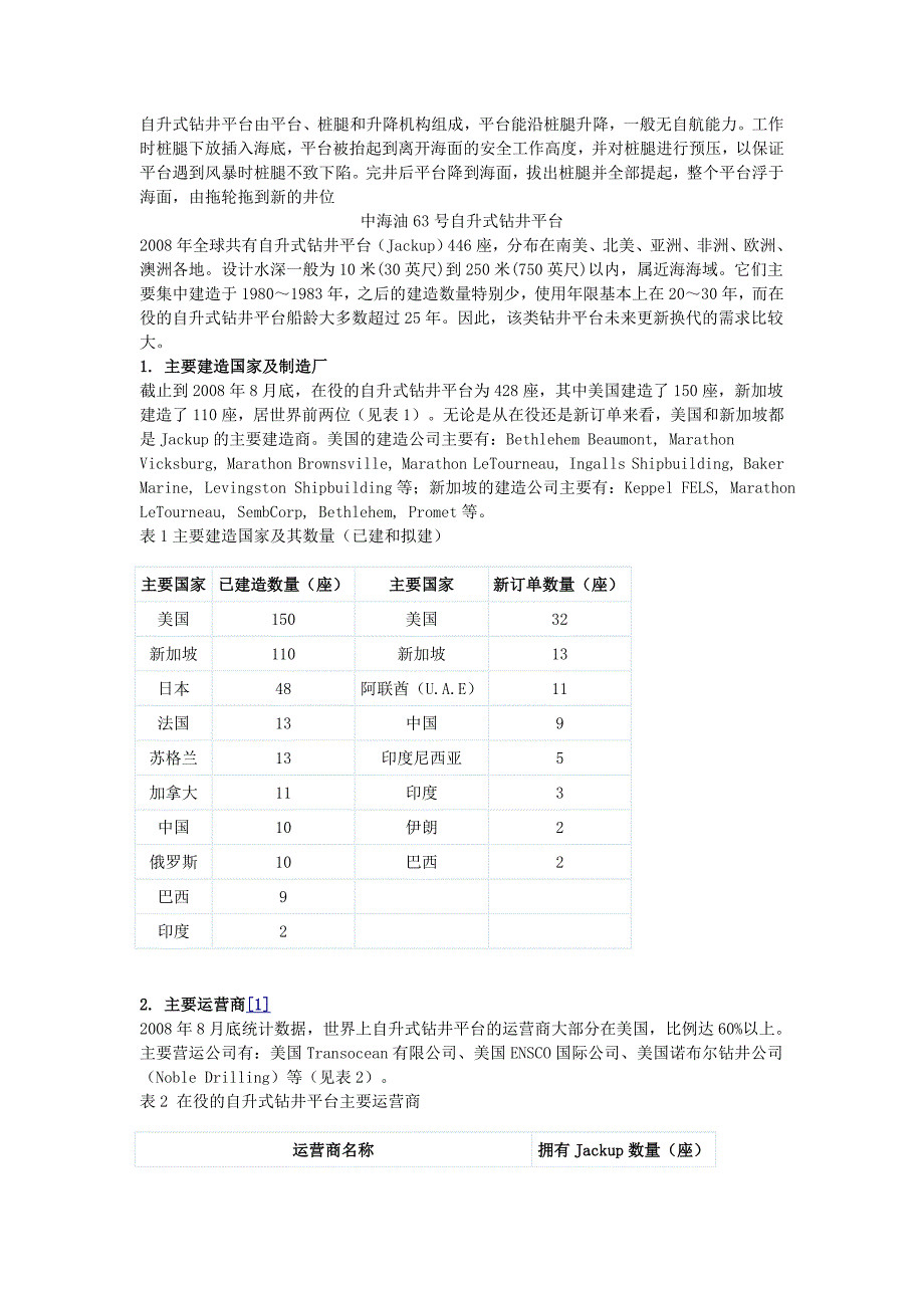 自升式钻井平台_第1页