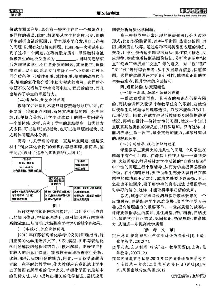 高三化学试卷讲评课的有效性探究 (论文)_第2页