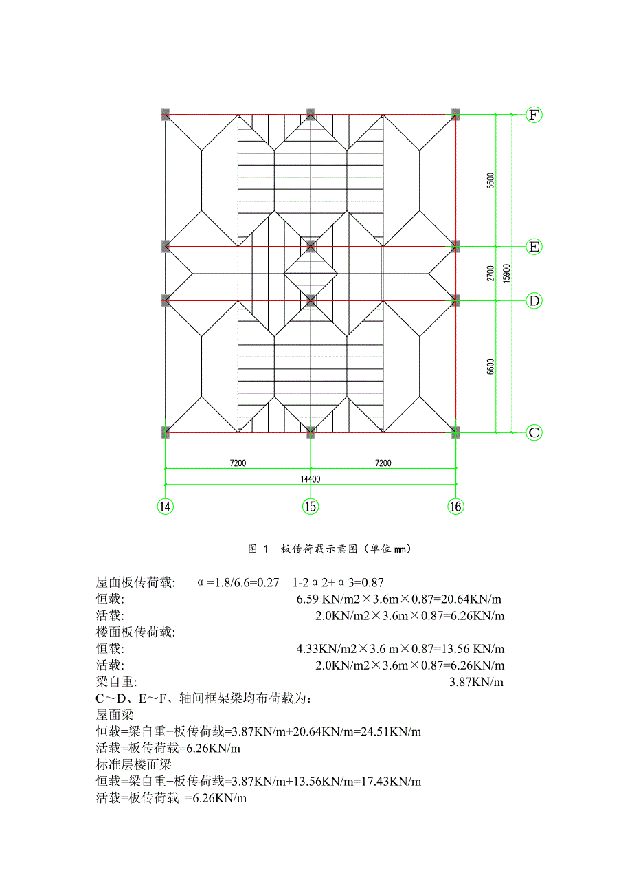 多层框架建筑荷载标准值计算_第4页