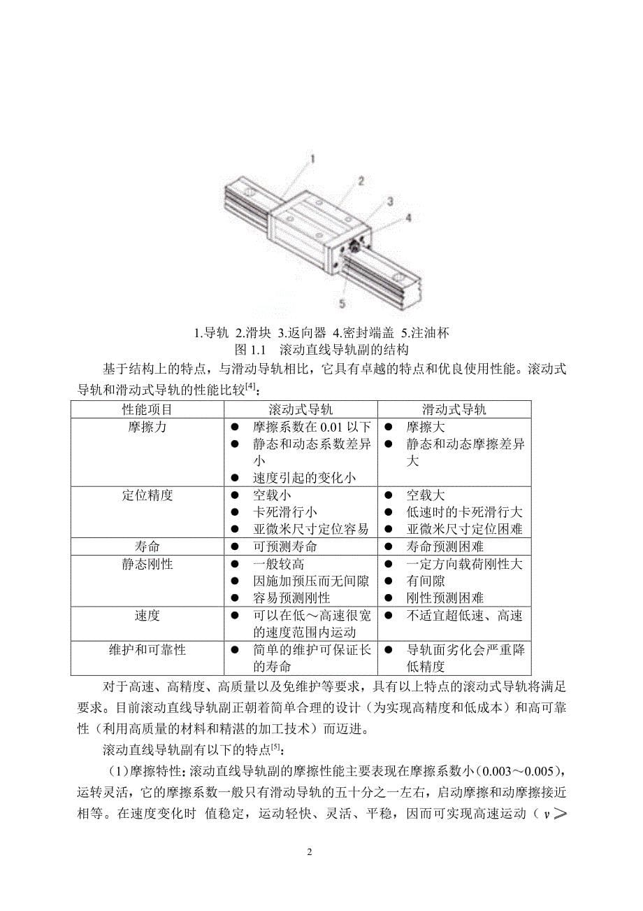 滚动直线导轨副性能分析及工程技术研究_第5页