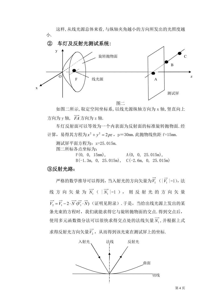 车灯线光源的优化设计(定)_第5页