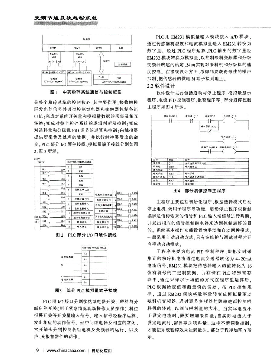 PLC和触摸屏及变频器在中药粉碎系统的应用_第2页