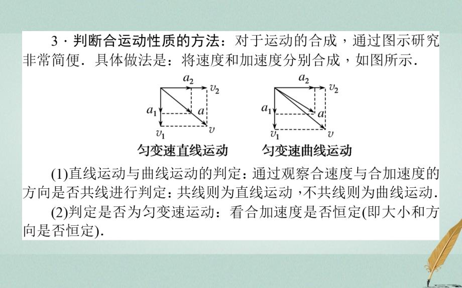 2017-2018学年高中物理 第五章 曲线运动本章优化总结课件 新人教版必修2_第3页