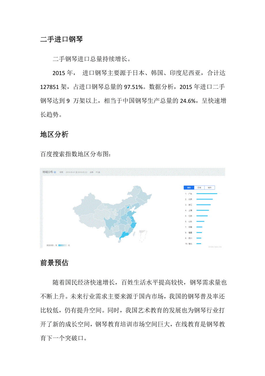 钢琴行业市场调查分析报告_第3页