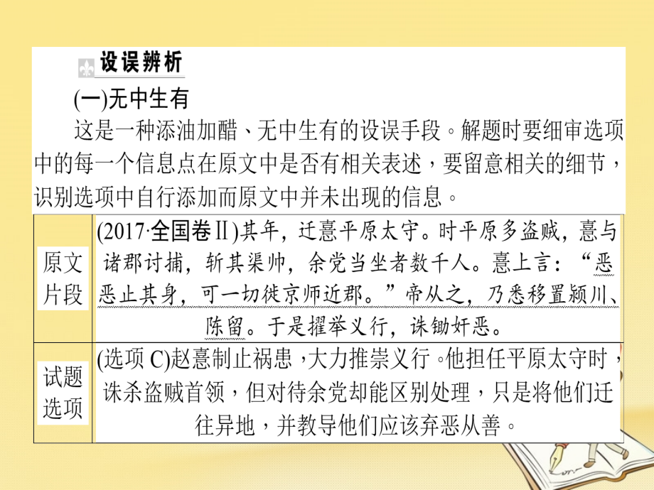 2018届高考语文二轮复习 专题六 文言文阅读 3 分析综合的理解与判断课件_第4页