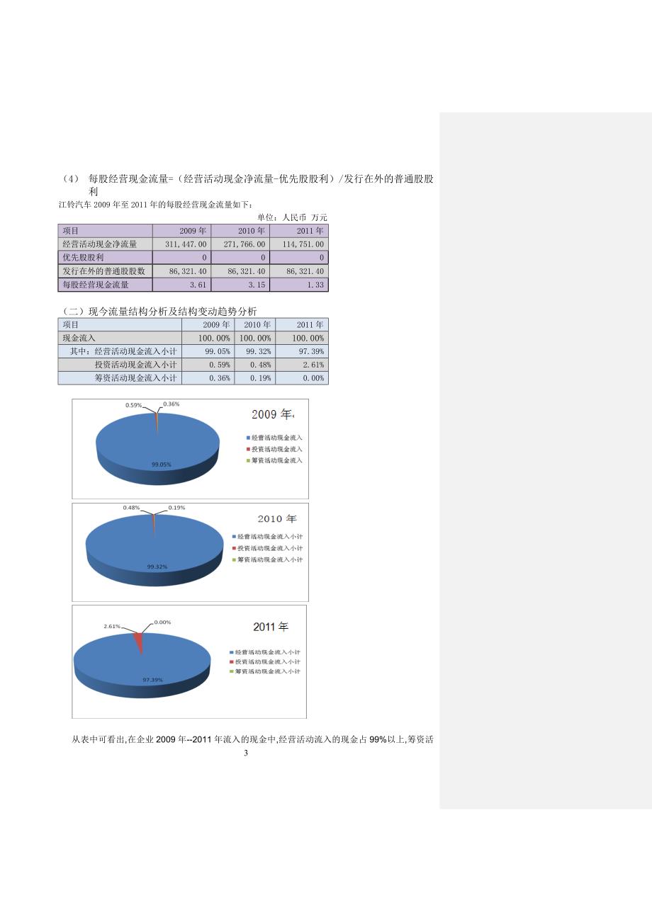 电大财务报表分析任务四江铃汽车综合能力分析报告_第3页