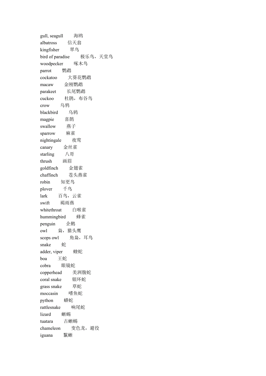 英语资料_animals and plants_第4页