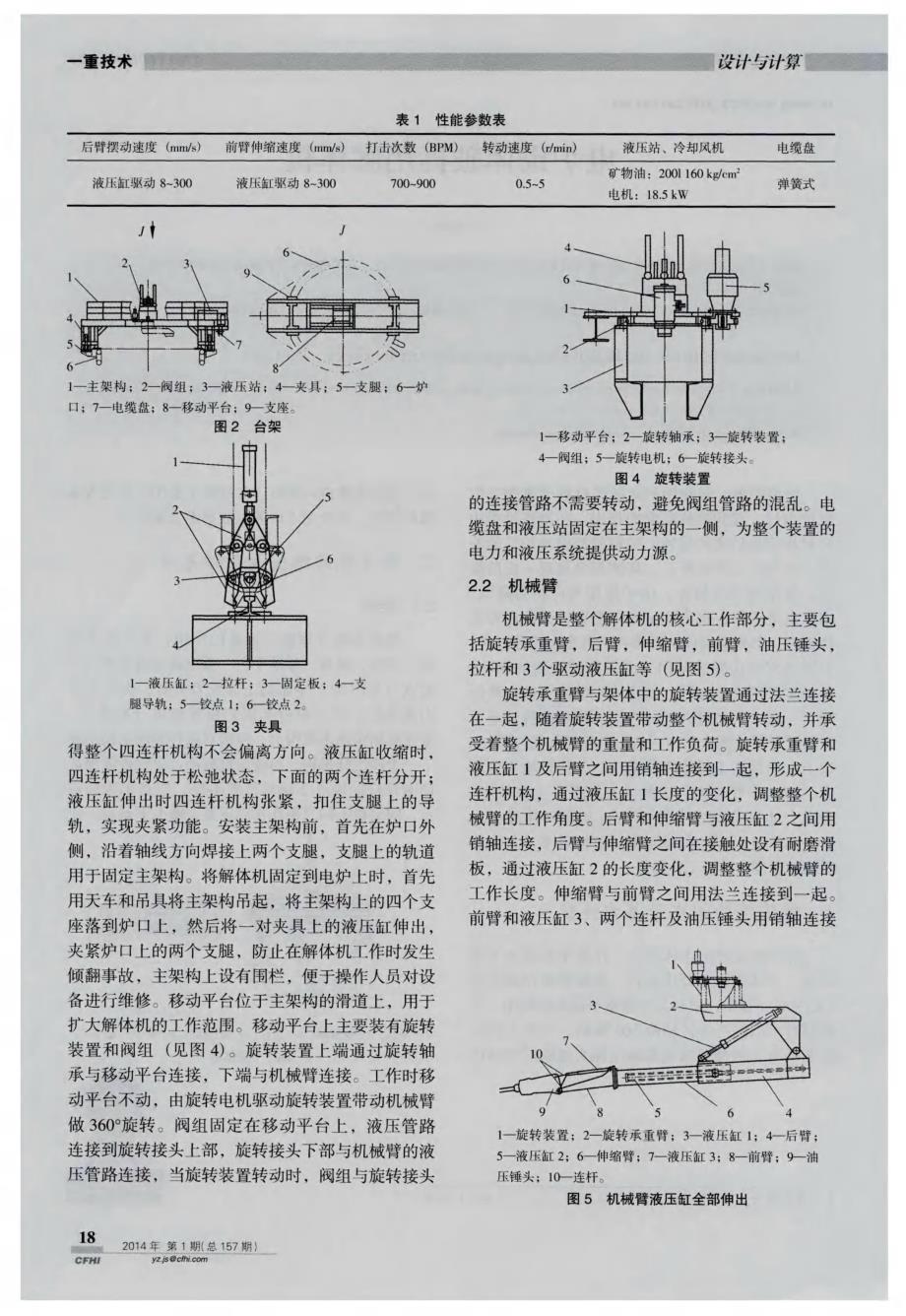 电炉砌体破拆用解体机 (论文)_第2页