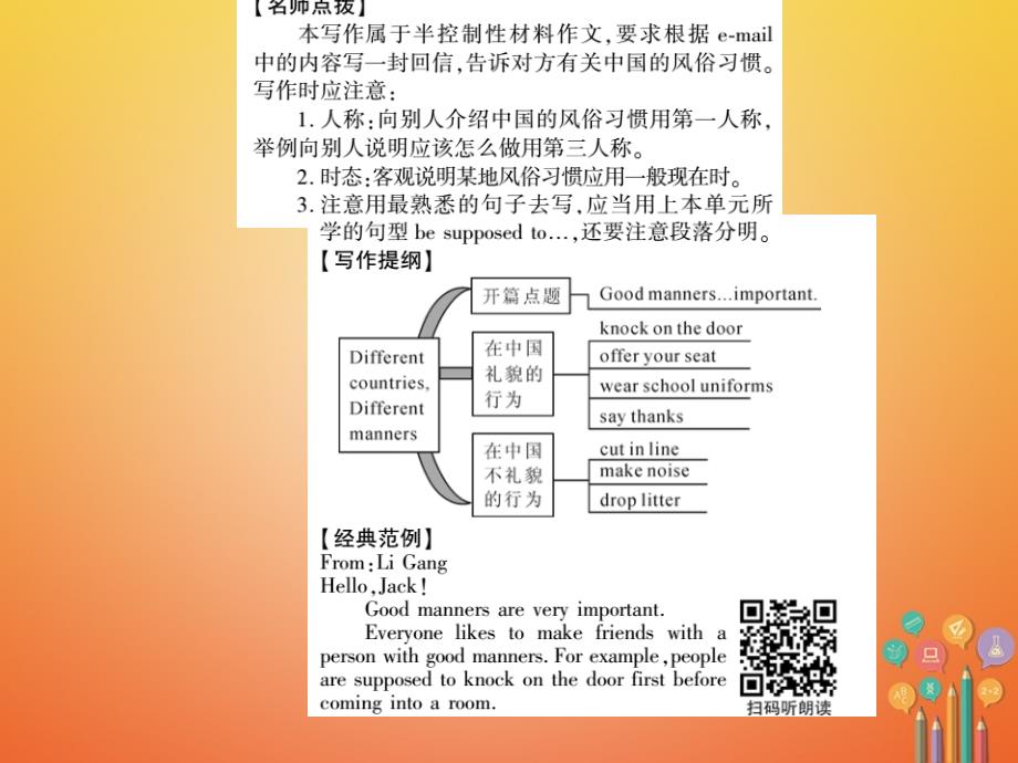 2017_2018学年九年级英语全册unit10you’resupposedtoshakehands写作小专题&sectionb3a_3b写作指导课件新版人教新目标版_第3页