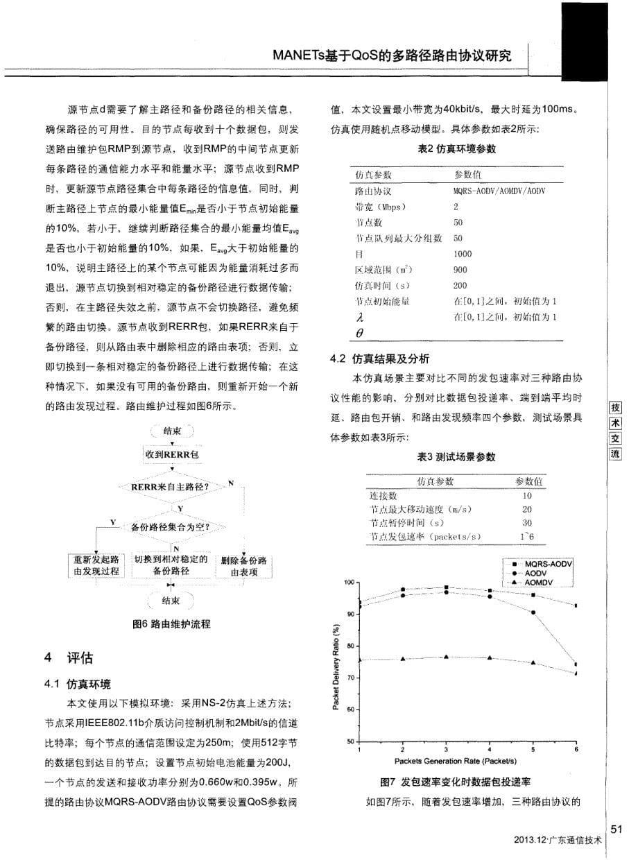 MANETs基于QoS的多路径路由协议研究_第5页