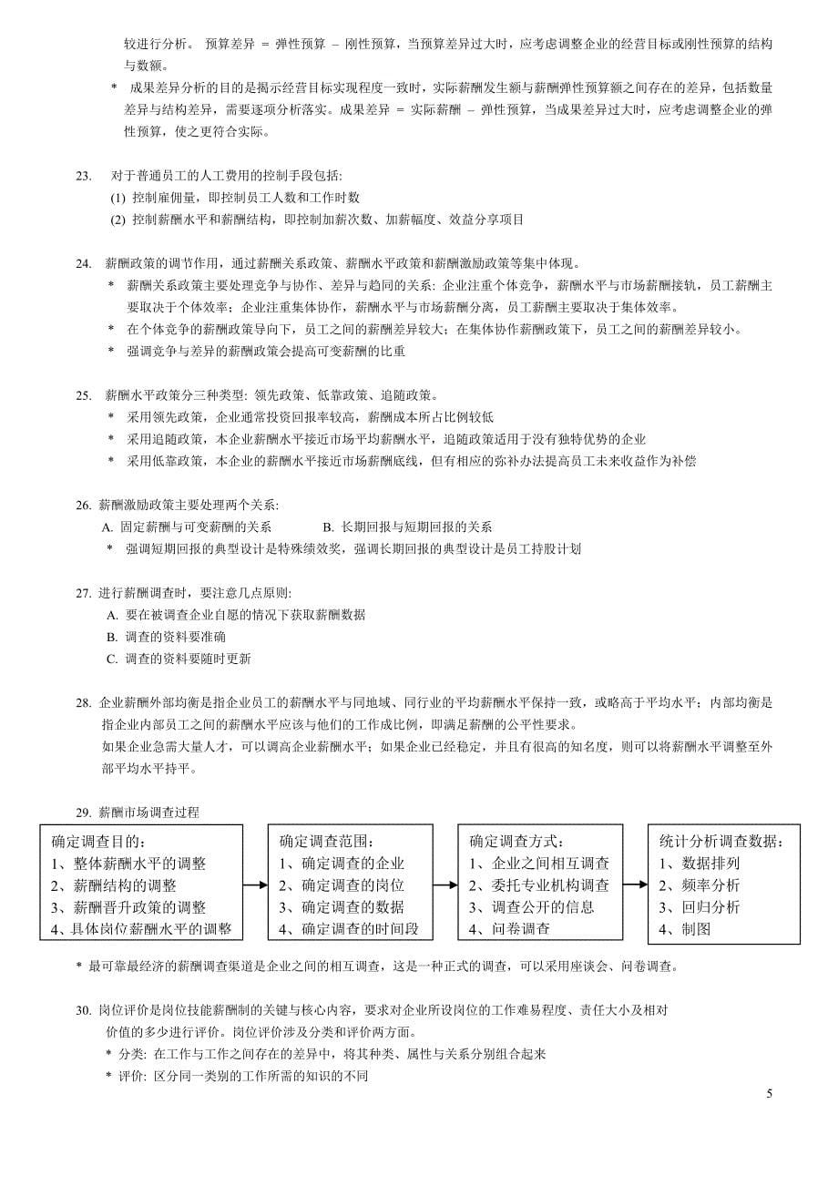 薪酬福利管理知识点_第5页