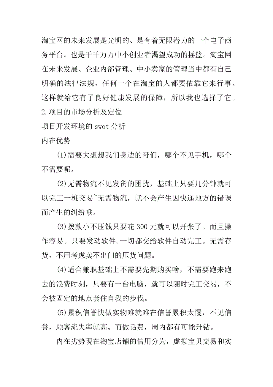 互联网项目创业计划书_第3页