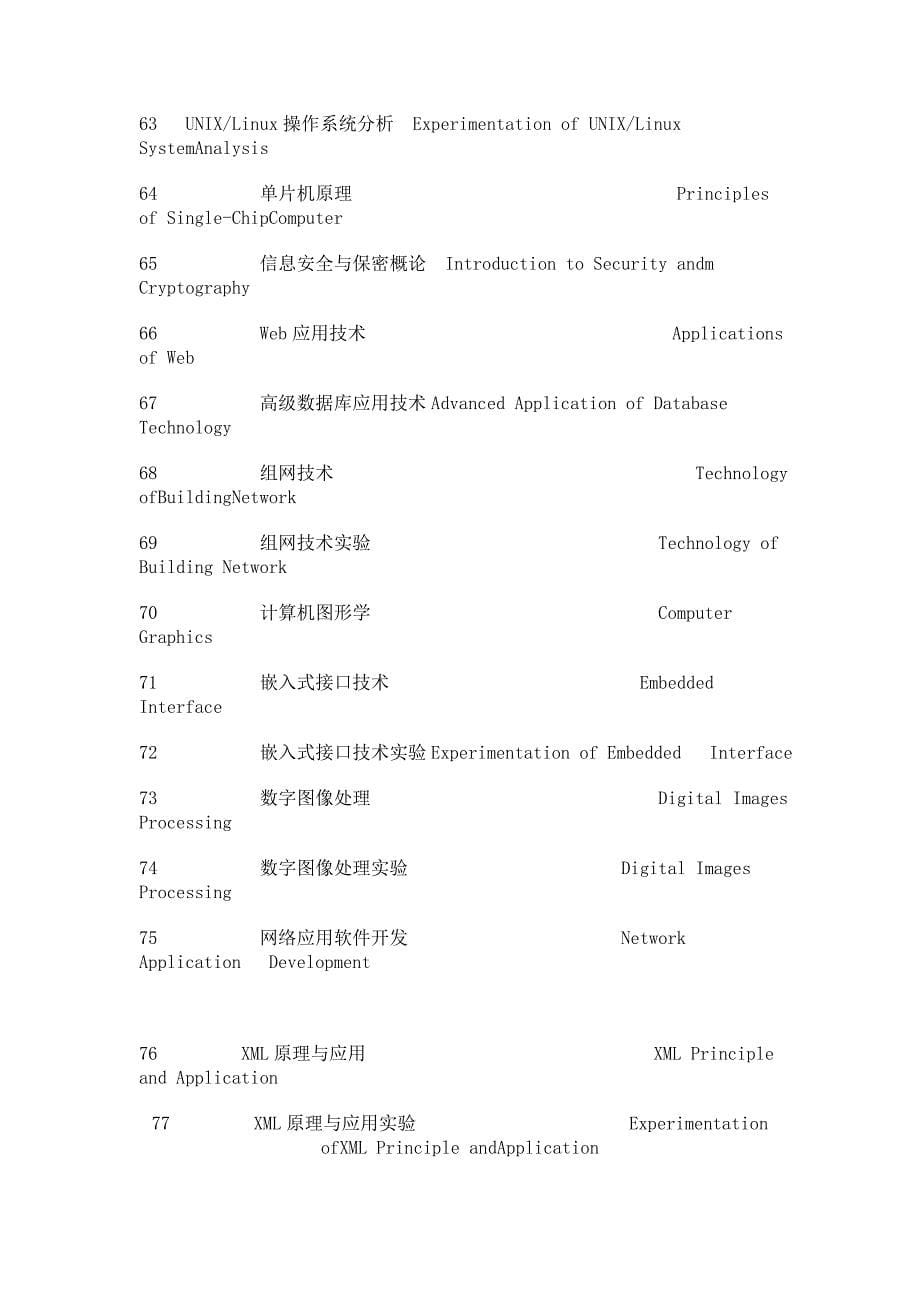 计算机专业课程名称英文翻译_第5页