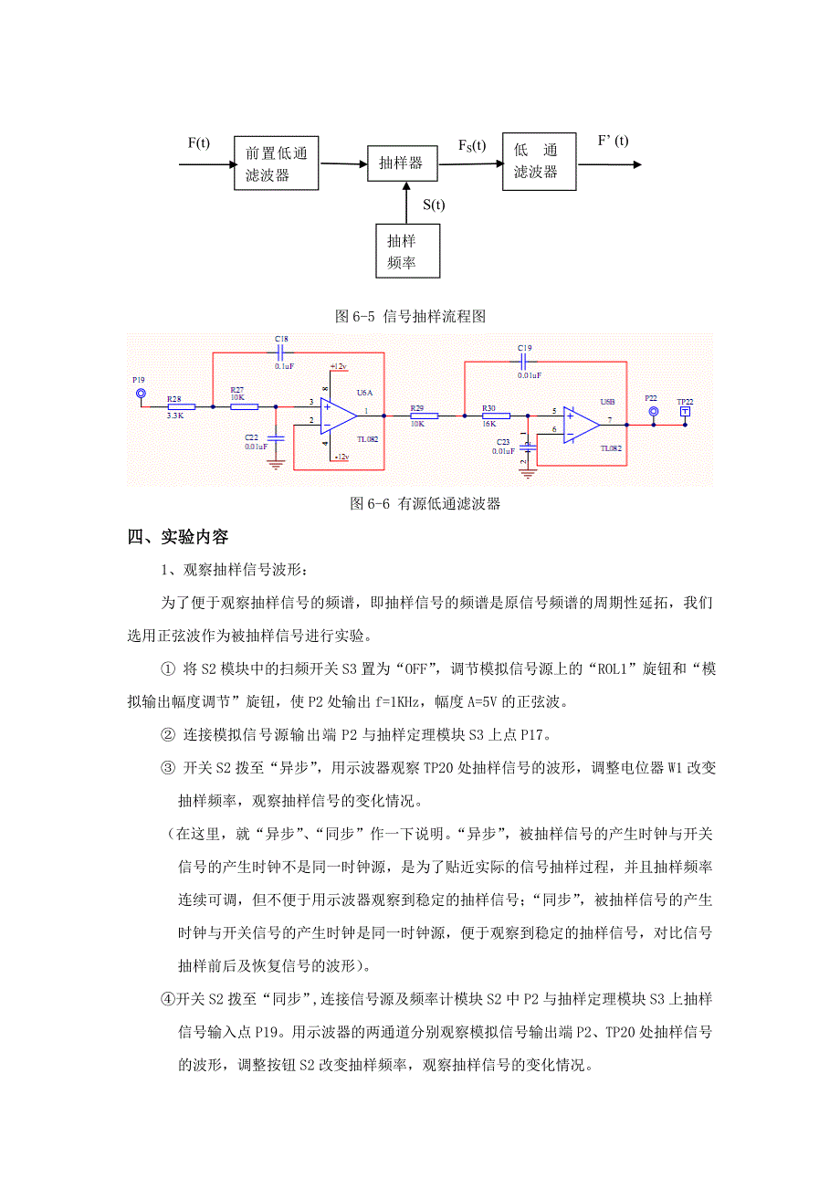 实验六  抽样定理与信号恢复(有数据)_第4页