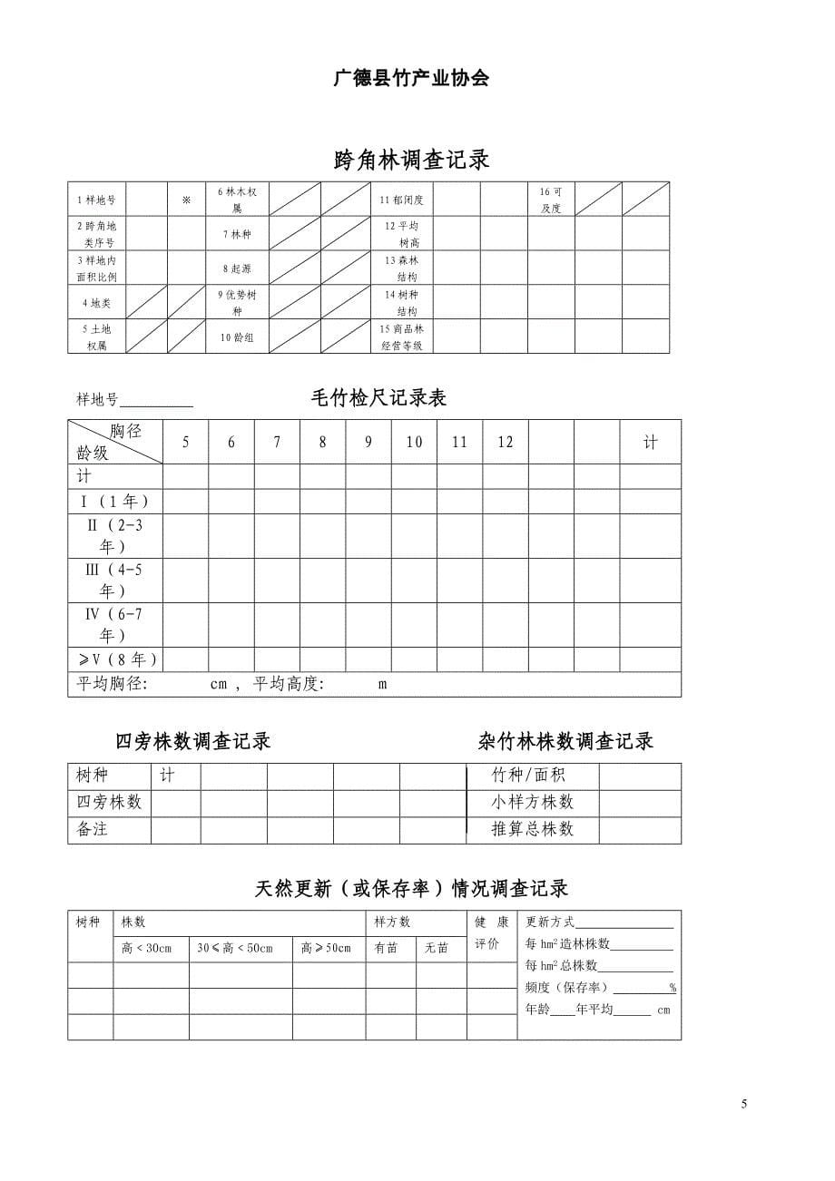 样地调查记录01_第5页