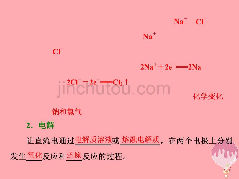 2017_2018学年高中化学第一章化学反应与能量转化第二节电能转化为化学能__电解第1课时课件鲁科版选修_第4页