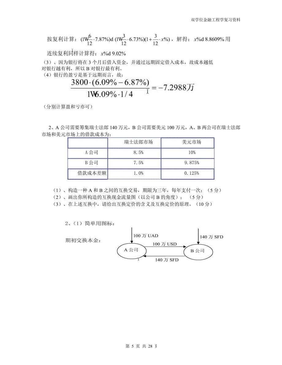 金融工程学往年题目及答案 重点汇总初稿_第5页