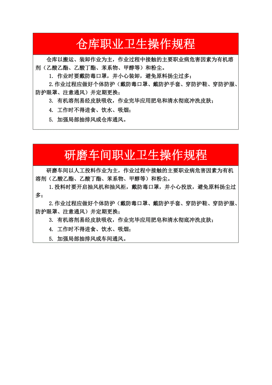 职业卫生操作规程_第2页