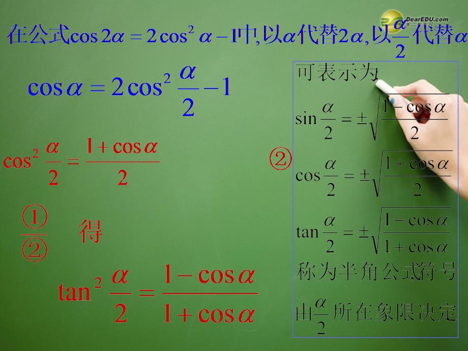 山东高中数学 3.2 简单的三角恒等变换课件 新人教a版必修4_第3页