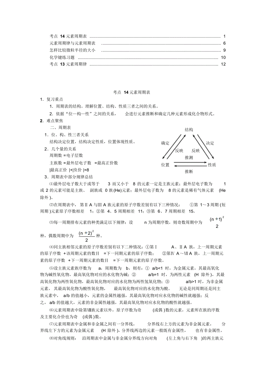 元素周期律--高考化学知识点全程讲解_第1页