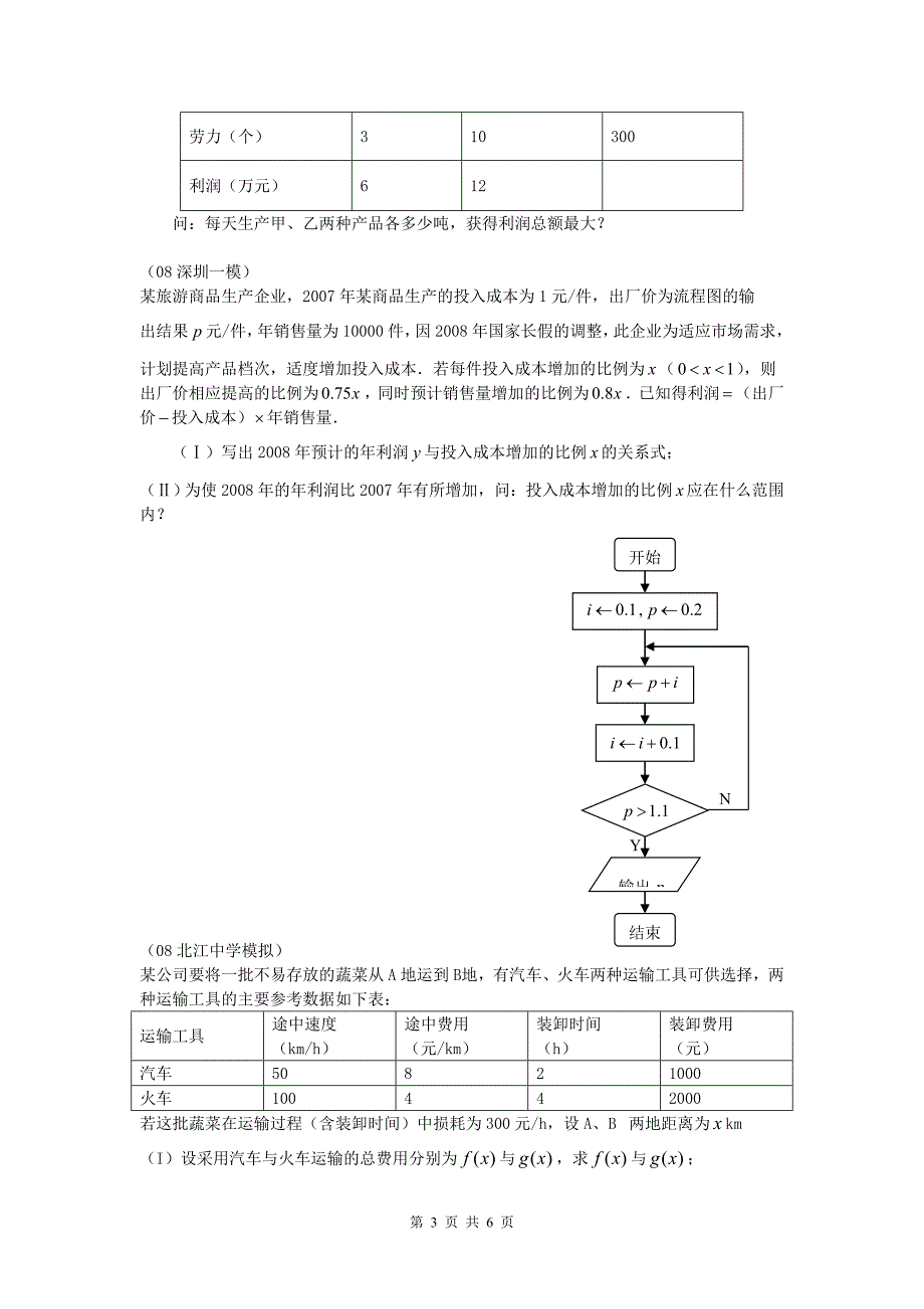 初步整理高考涉及函数有关的题型_第3页