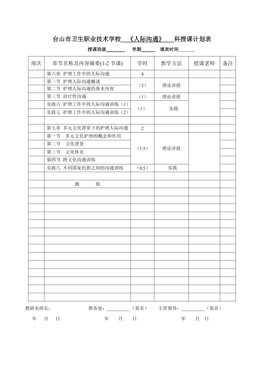 人际沟通授课计划编制说明_第3页