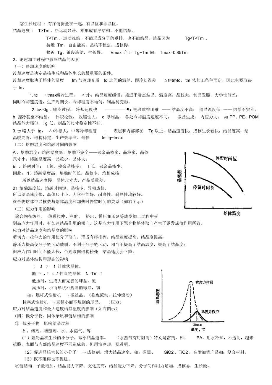 高聚物成型工艺与加工课程复习大纲_第5页