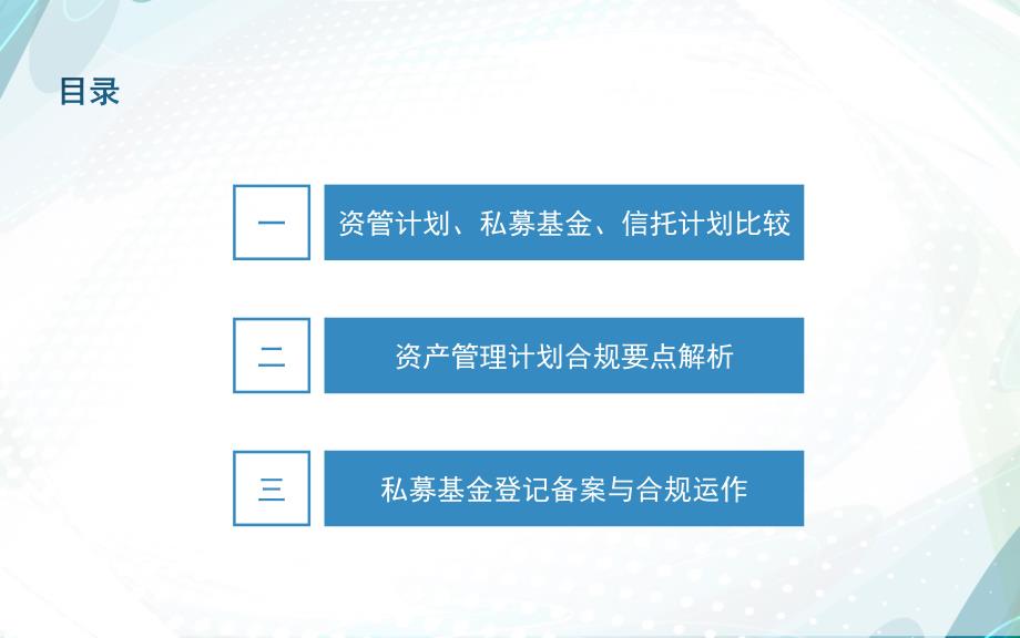 私募基金、资管计划、信托计划监管与业务模式比较(预览版)_第2页