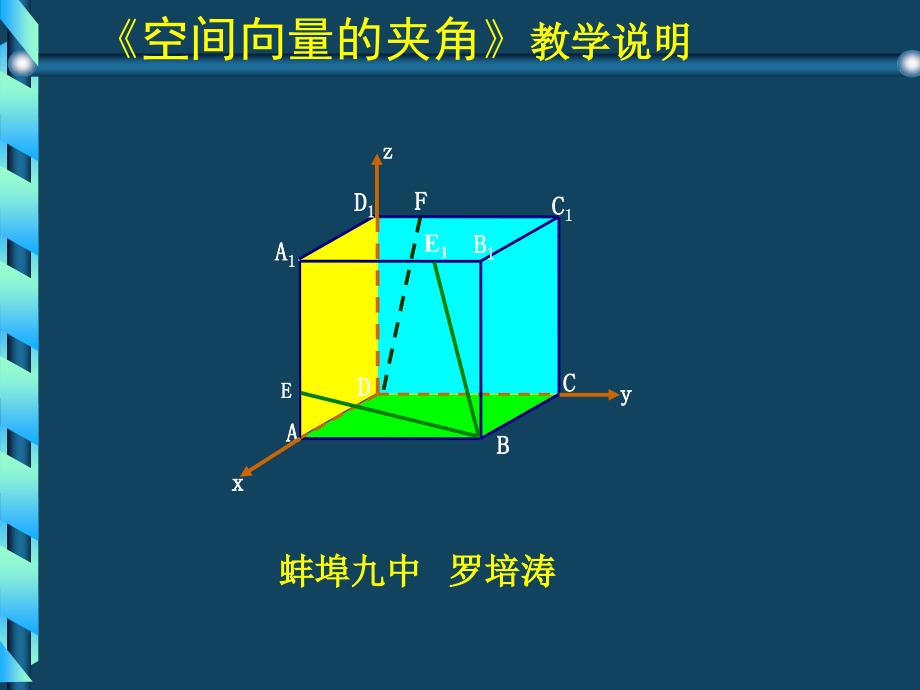 高二数学空间向量的夹角_第1页