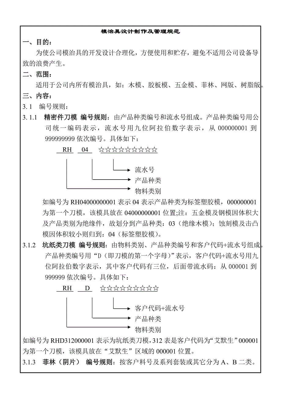 模治具设计制作及管理规范_第1页