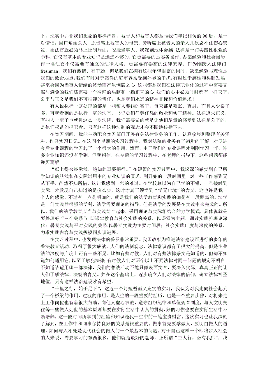 实习报告法院执行庭_第2页