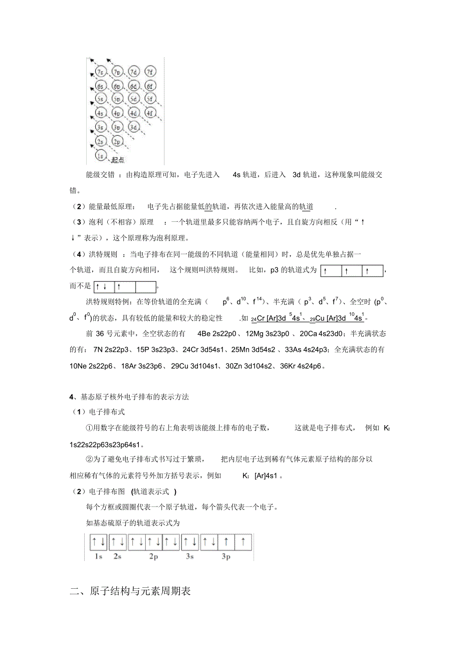 高中化学选修3原子结构及习题_第2页