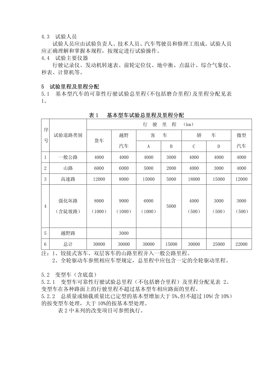 汽车产品定型可靠性试验规程_第2页