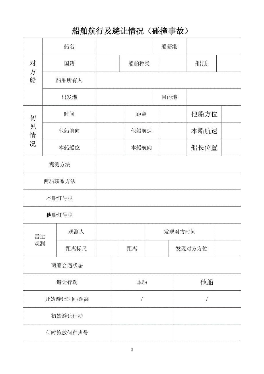 水上交通事故报告书_第3页