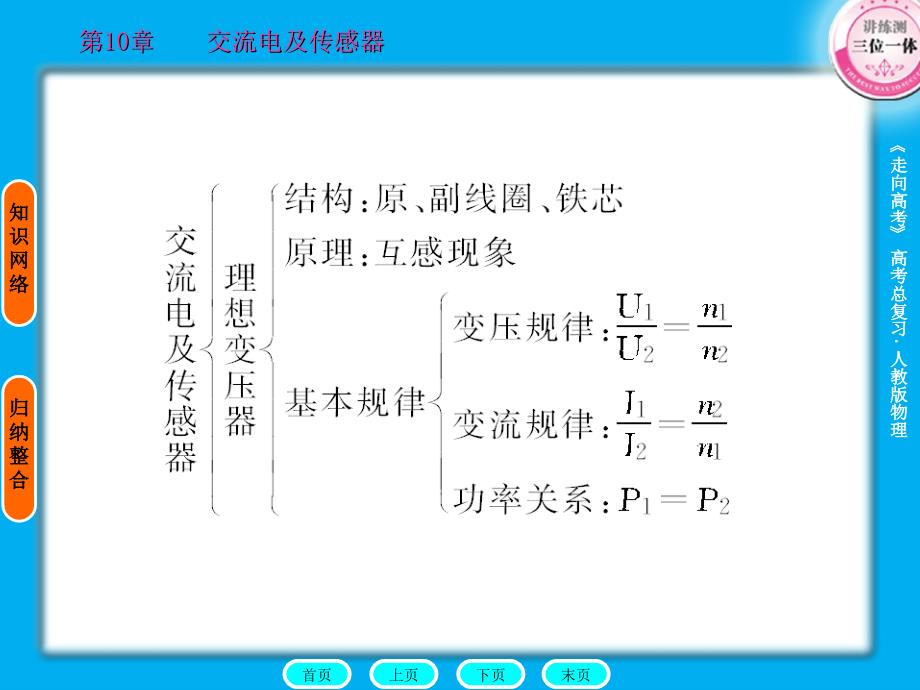 高考物理一轮复习 10章 交流电及传感器 章末整合全程课件_第4页