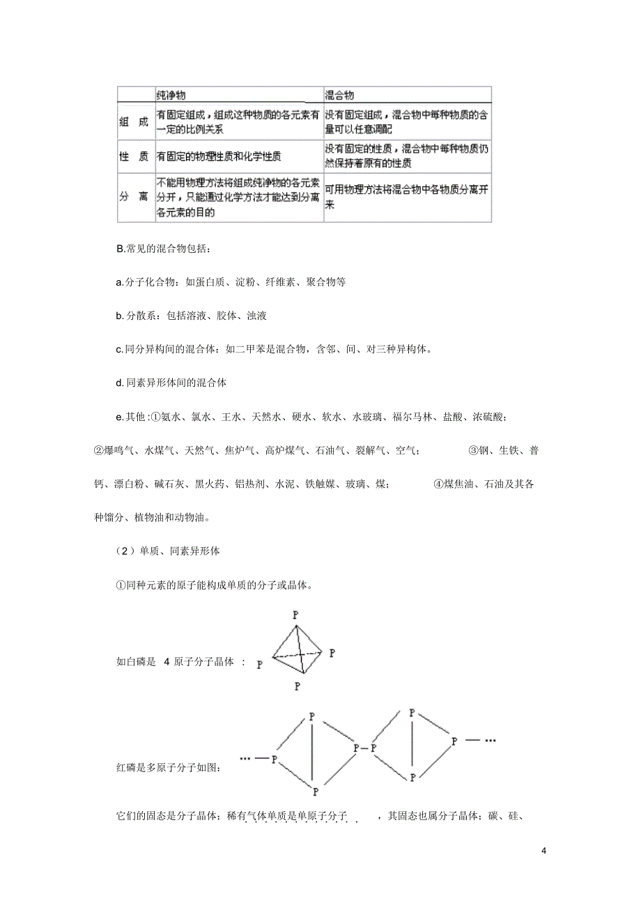 2016高考化学专题讲义：物质的组成性质和分类_第4页