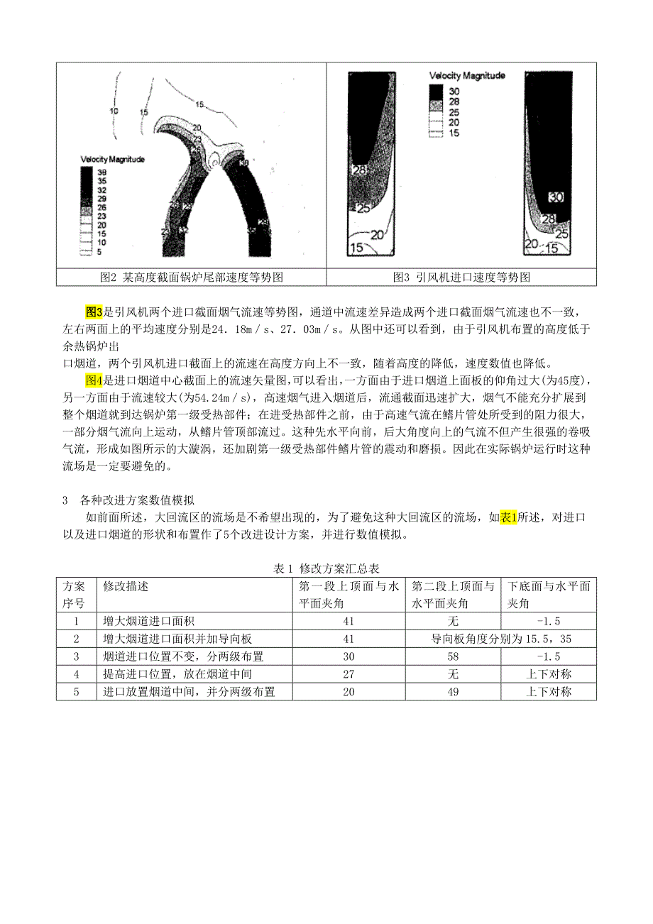 烟道式余热锅炉进出口烟道烟气流场数值模拟(杭锅.周樟华)_第3页