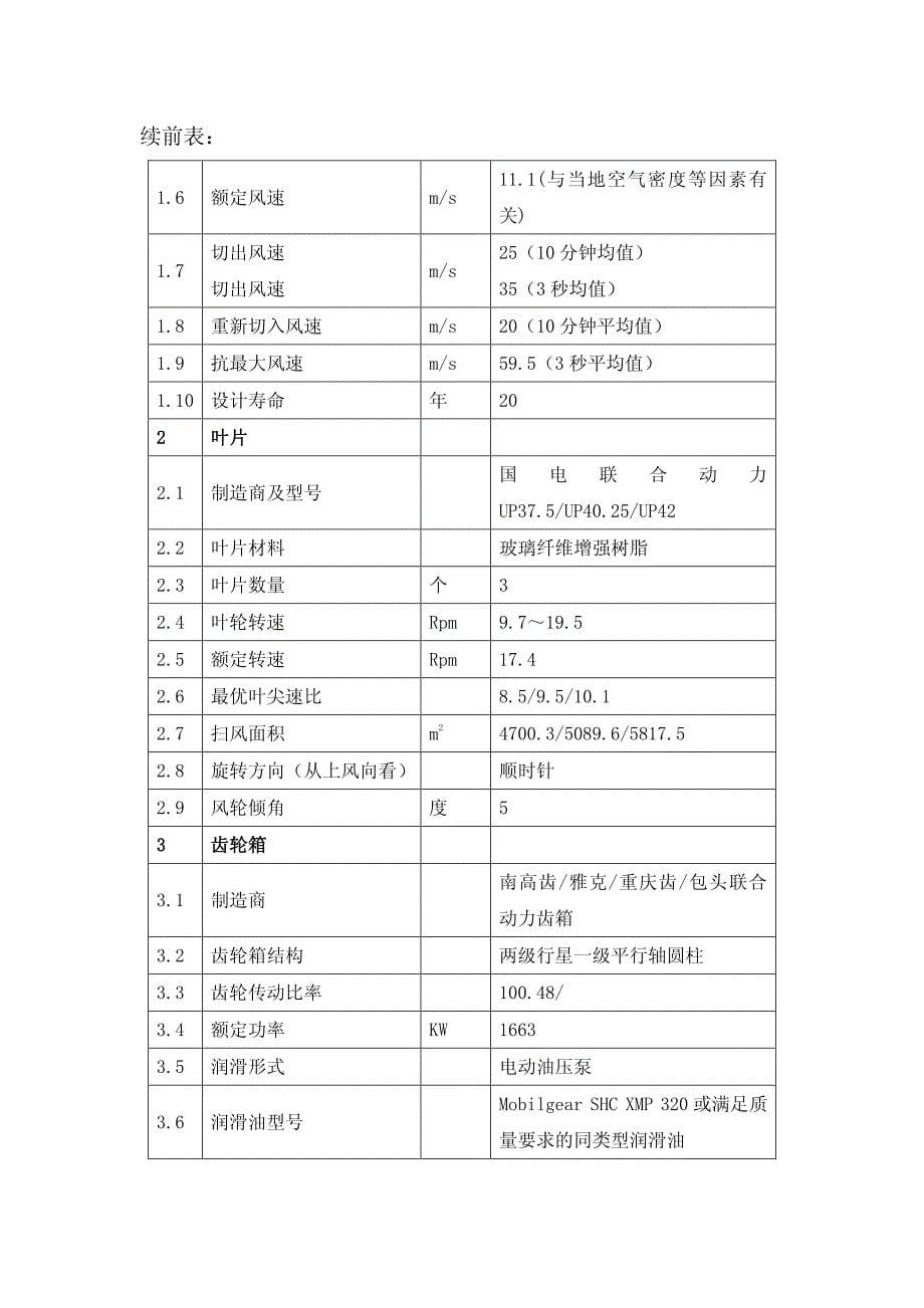 联合动力1.5mw机组使用说明书_第5页