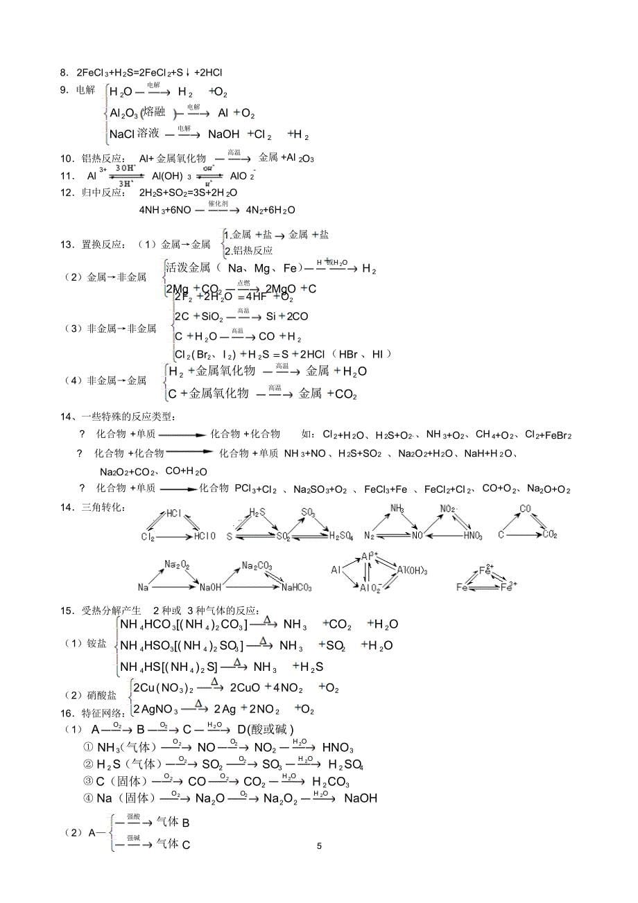 高中化学重要知识点详细总结【精心制作!】_第5页