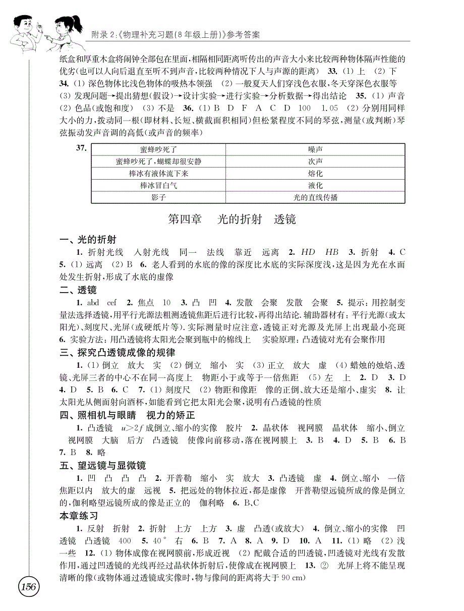 八年级初二上学期物理补充习题答案_第4页